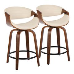 Multi Symphony 24" Fixed-Height Counter Stool - Set of 2