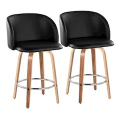 Fran 25" Fixed-Height Counter Stool - Set of 2