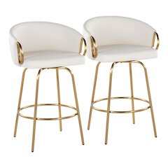 Claire 26" Fixed-Height Counter Stool - Set of 2