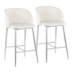 Fran 26" Fixed-Height Counter Stool - Set of 2