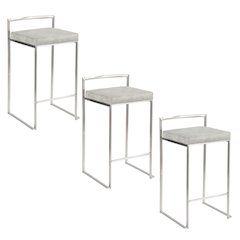 Fuji Stacker 26" Fixed-Height Counter Stool - Set of 3