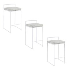 Fuji Stacker 26" Fixed-Height Counter Stool - Set of 3