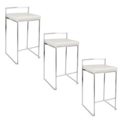 Fuji Stacker 26" Fixed-Height Counter Stool - Set of 3