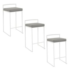Fuji Stacker 26" Fixed-Height Counter Stool - Set of 3