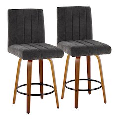Hank 26" Fixed-Height Counter Stool - Set of 2