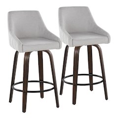 Hannah 26" Fixed-Height Counter Stool - Set of 2