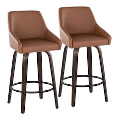 Hannah 26" Fixed-Height Counter Stool - Set of 2