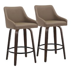 Hannah 26" Fixed-Height Counter Stool - Set of 2