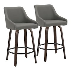 Hannah 26" Fixed-Height Counter Stool - Set of 2