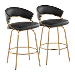 Jie Fixed-Height Counter Stool - Set of 2