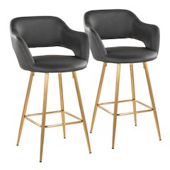 Margarite 26" Fixed-Height Counter Stool - Set of 2