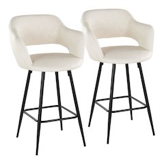 Margarite 26" Fixed-Height Counter Stool - Set of 2