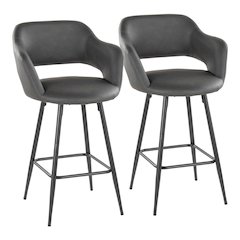 Margarite 26" Fixed-Height Counter Stool - Set of 2
