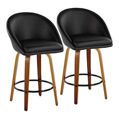 Matisse Highback 26" Fixed-Height Counter Stool - Set of 2