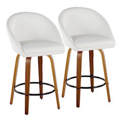 Matisse Highback 26" Fixed-Height Counter Stool - Set of 2
