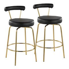Rhonda 26" Fixed-Height Counter Stool - Set of 2