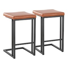 Roman 26" Fixed-Height Counter Stool - Set of 2