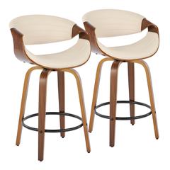 Multi Symphony 26" Fixed-Height Counter Stool - Set of 2