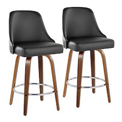 Studded Marcel 27" Fixed-Height Counter Stool - Set of  2