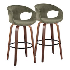 Curva 30" Fixed-Height Barstool - Set of 2