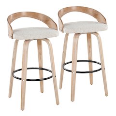 Grotto 30" Fixed-Height Barstool - Set of 2