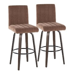Hank 30" Fixed-Height Barstool - Set of  2