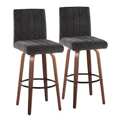 Hank 30" Fixed-Height Barstool - Set of  2