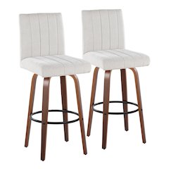 Hank 30" Fixed-Height Barstool - Set of  2
