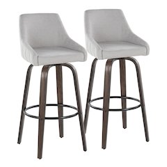 Hannah 30" Fixed-Height Barstool - Set of 2