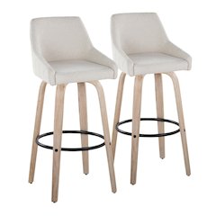 Hannah 30" Fixed-Height Barstool - Set of 2