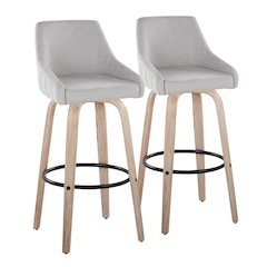 Hannah 30" Fixed-Height Barstool - Set of 2