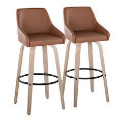 Hannah 30" Fixed-Height Barstool - Set of 2