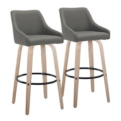 Hannah 30" Fixed-Height Barstool - Set of 2