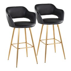 Margarite 30" Fixed-Height Barstool - Set of 2