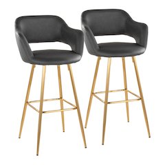 Margarite 30" Fixed-Height Barstool - Set of 2