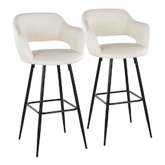 Margarite 30" Fixed-Height Barstool - Set of 2
