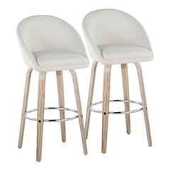 Matisse Highback 30" Fixed-Height Barstool - Set of 2