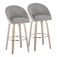 Matisse Highback 30" Fixed-Height Barstool - Set of 2