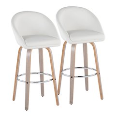 Matisse Highback 30" Fixed-Height Barstool - Set of 2