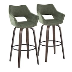 Mustang 30" Fixed-Height Barstool - Set of 2
