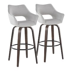 Mustang 30" Fixed-Height Barstool - Set of 2