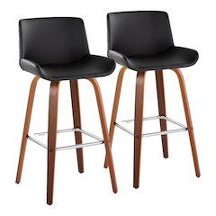Santi 30" Fixed-Height Barstool - Set of 2