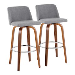 Toriano 30" Fixed-Height Barstool - Set of 2