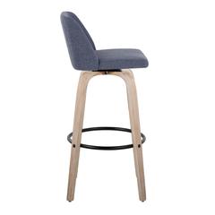 Blue Toriano 30" Fixed-Height Barstool - Set of 2