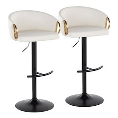 Claire Adjustable Barstool - Set of 2