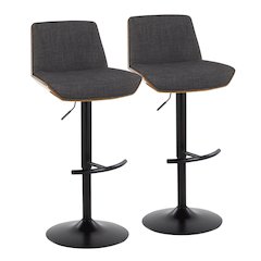Corazza Adjustable Barstool - Set of 2