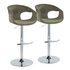 Curva Adjustable Barstool - Set of 2