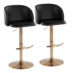 Fran Adjustable Barstool - Set of 2