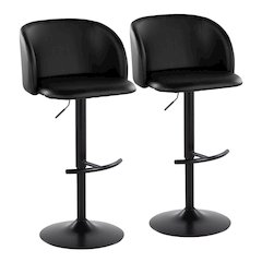 Fran Adjustable Barstool - Set of 2