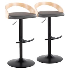 Grotto Adjustable Barstool - Set of 2